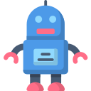 Ícono retro de un robot